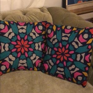 Kaleidoscope accent pillows